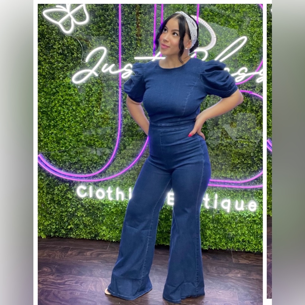 Women’s Dark Denim Jumpsuit